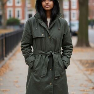 Lauren Ralph Lauren Olive Trench Coat